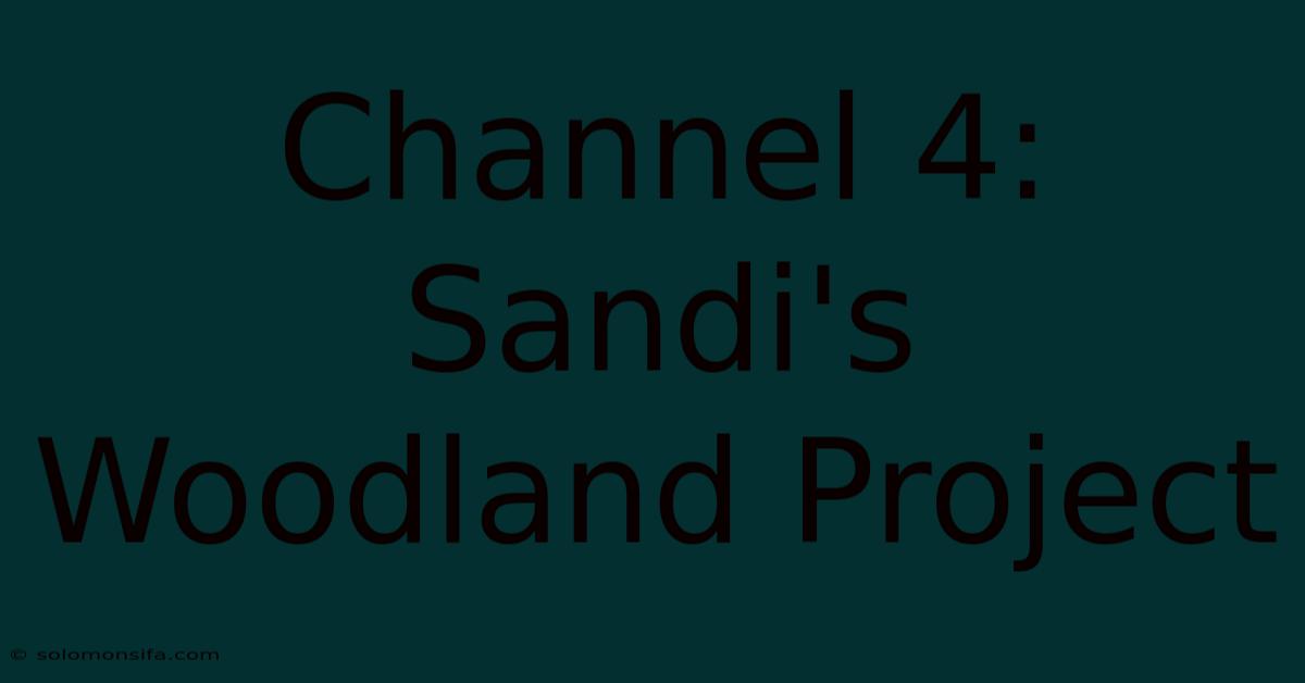 Channel 4: Sandi's Woodland Project